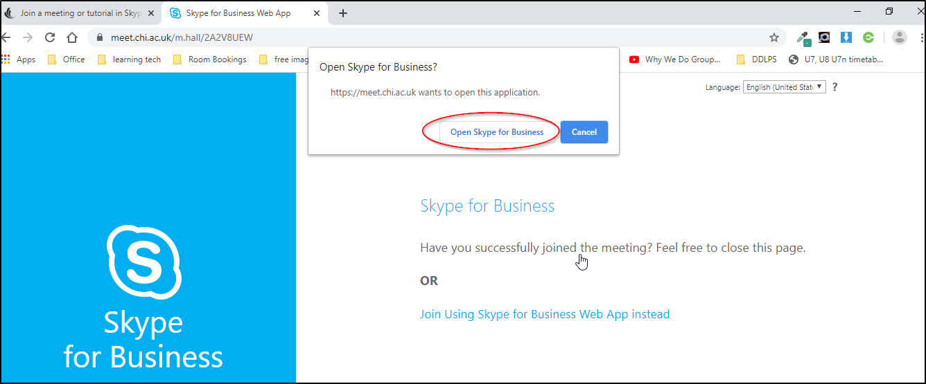 skype for business online