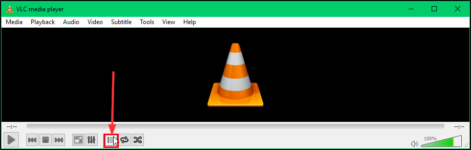 vlc player for mac does not show a b loop button