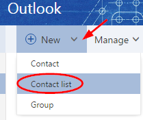 create contact group in outlook private