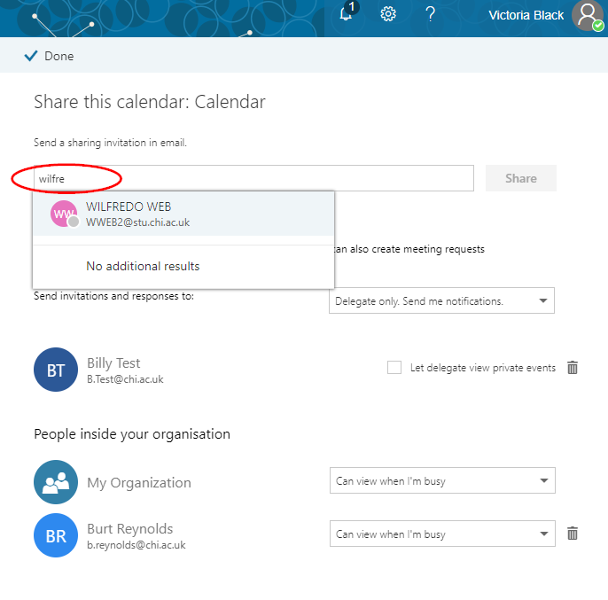 Sharing your calendar Office 365 Support and Information Zone