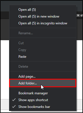 how to create a bookmark to a url