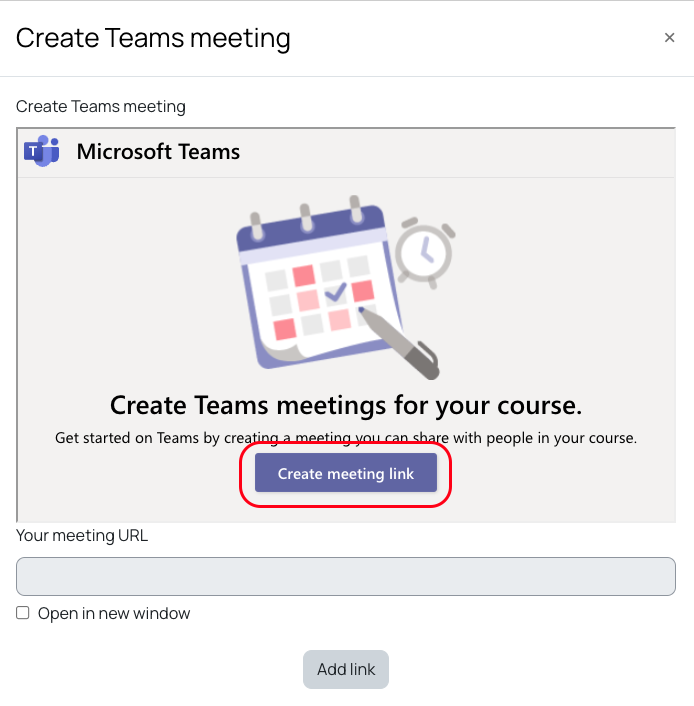 Create a meeting