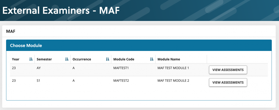 select module from list