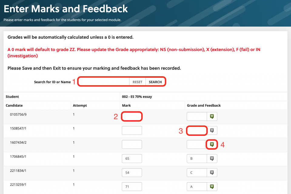 MAF by assessment