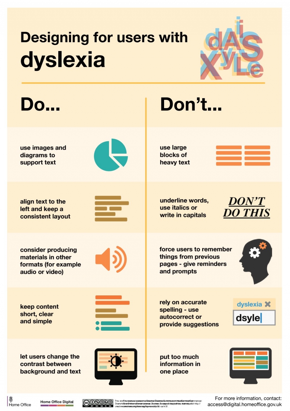 Designing for users with dyslexia